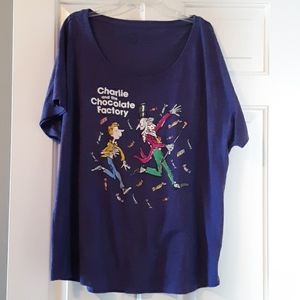 Out of Print Charlie and the Chocolate Factory tee